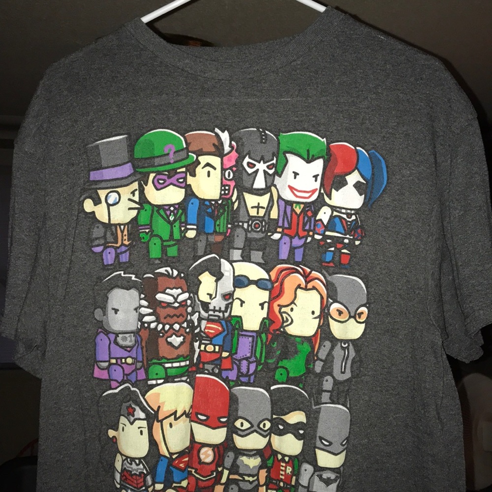 DC comics pop art t shirt